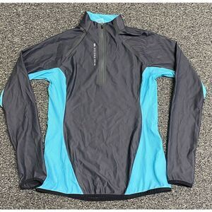 Womens Second Skin 1/4 Zip Cycling Shirt Top Long Sleeve Medium